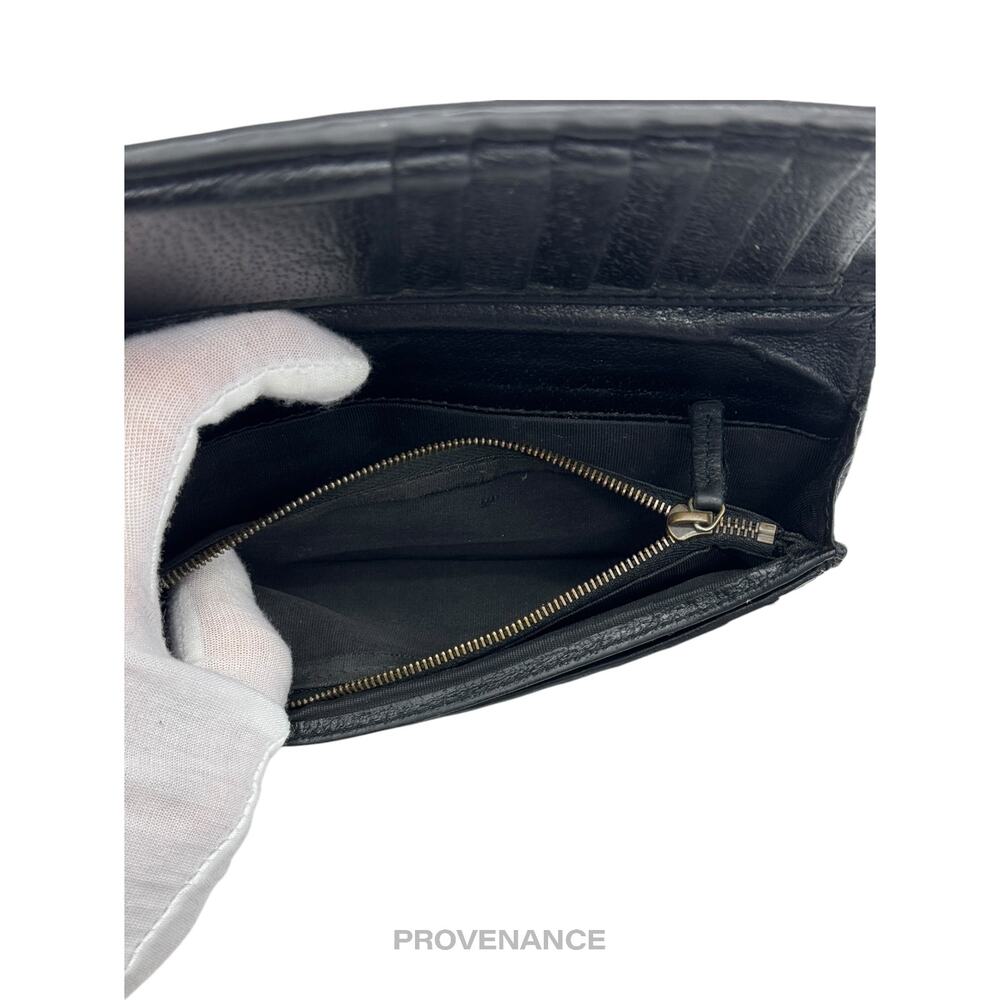 🔴 Gucci GG Marmont Long Wallet - Black Leather - Picture 8 of 9